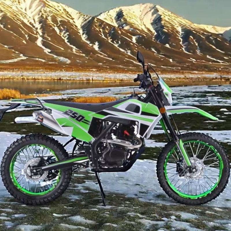 250cc 엔진 사용자 정의 색상 지원 된 성인용 오프로드 가솔린 더트 자전거